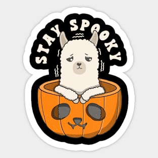 Cute Alpaca Stay Spooky Sticker